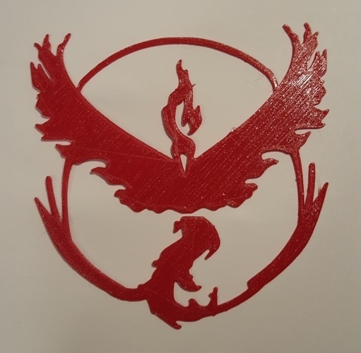 Pokemon Go Team Decals and Badges 3D Print 93753