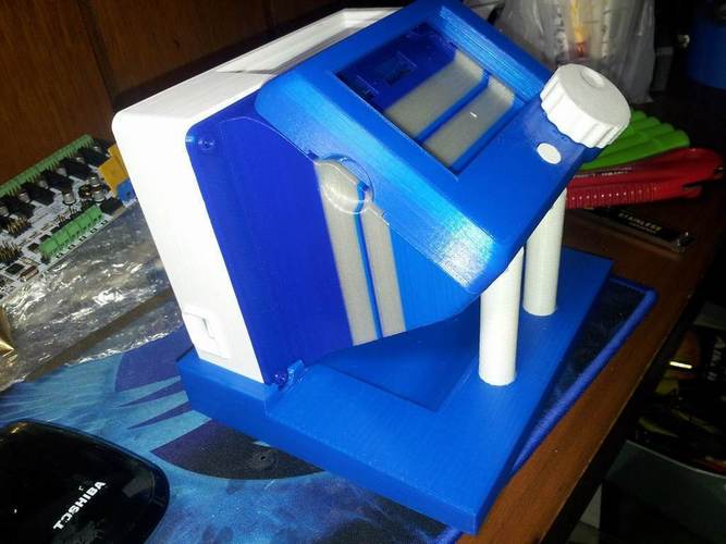 rumba large lcd diplay case remix  and base added 3D Print 93812
