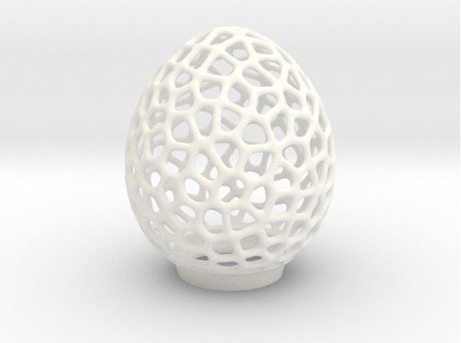 Voronoi LED Egg tealight shade 3D Print 93823