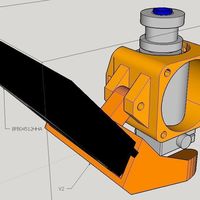 E3D V6 bowden Fan duct for Kossel - Thumbnail 2