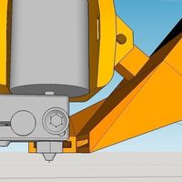 E3D V6 bowden Fan duct for Kossel - Thumbnail 4