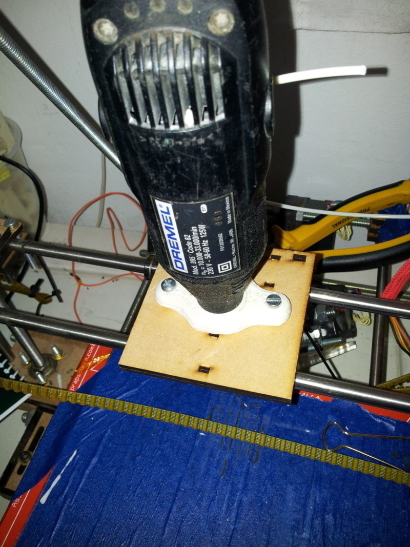 Dremel threaded base