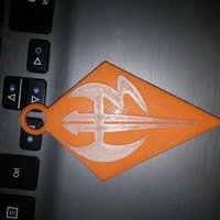 Small Jeff Hardys Logo Keychain 3D Printing 94152