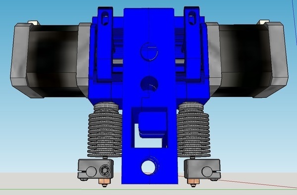 Compact Prusa i3 E3D V6 Dual or single Extruder V2