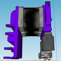 Dual Direct Drive all in one for E3D V6.  Reprap Prusa i3 rework - Thumbnail 2