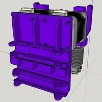 Dual Direct Drive all in one for E3D V6.  Reprap Prusa i3 rework - Thumbnail 3