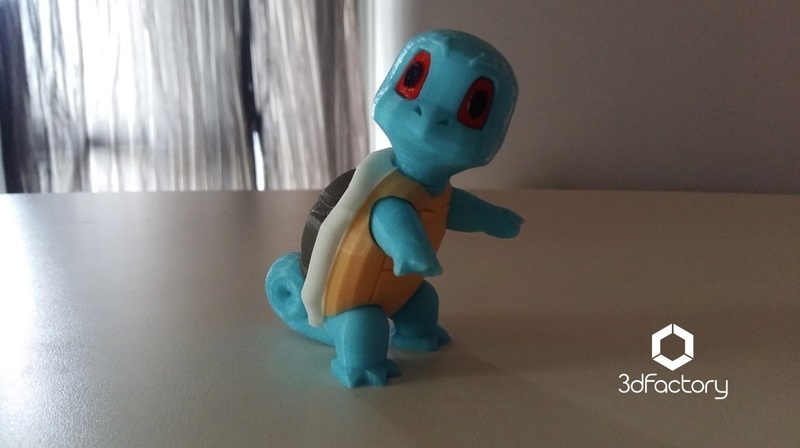 Pokemon Go Squirtle  3dFactory Brasil
