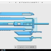 Small Fusion sword - Final Fantasy VII 3D Printing 94329