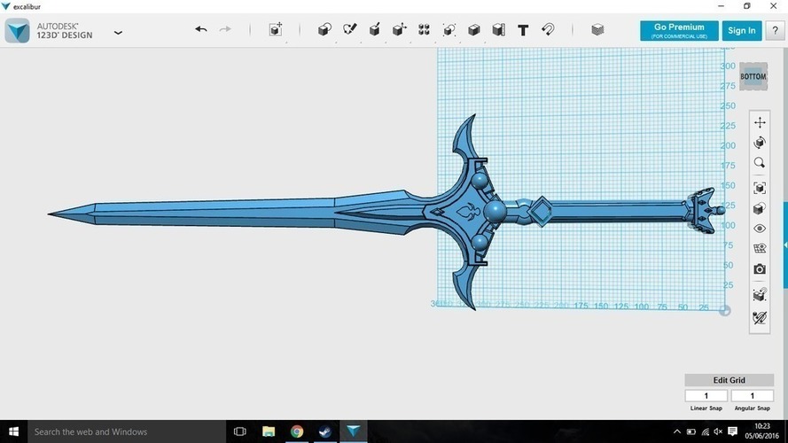 Sword art online - Excalibur 3D Print 94333