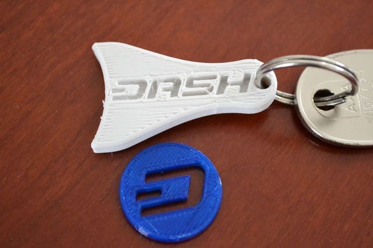 Dash keychain / shopping card coin 3D Print 94594