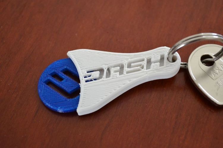 Dash keychain / shopping card coin 3D Print 94595