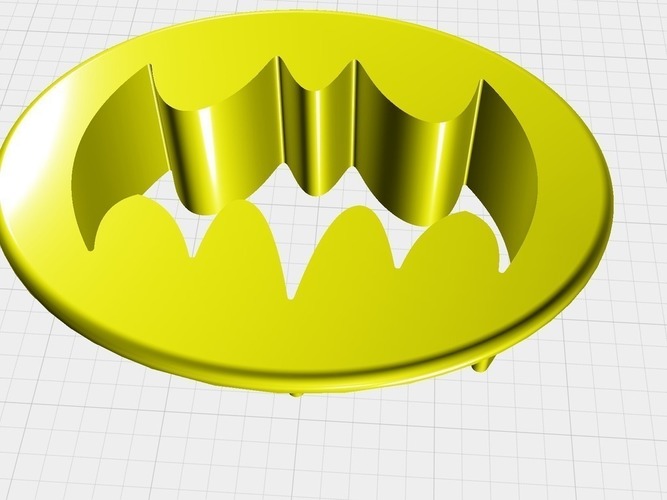Batman Logo Cutter 3D Print 94656