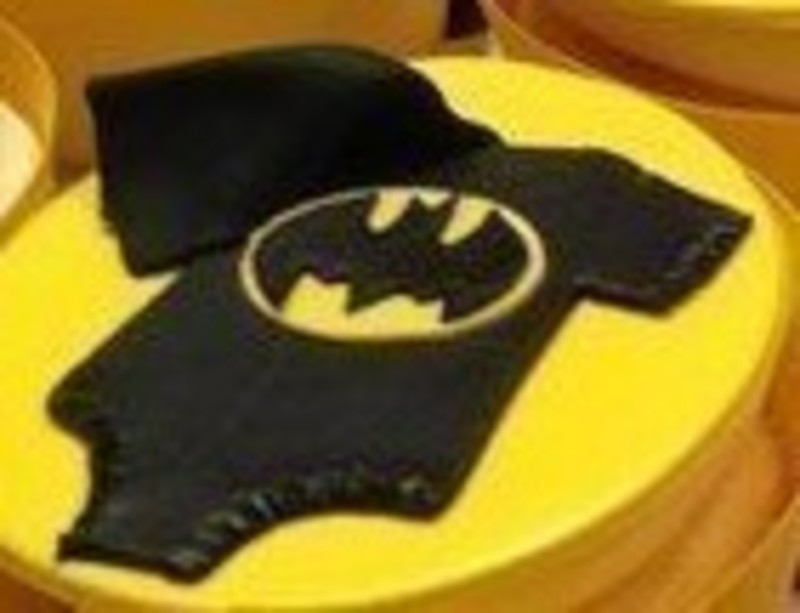 Batman Babygrow Cupcake Decoration