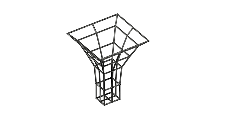 Architectural column frame