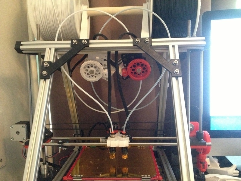 Sturdy Dual Carriage for J-Head with Bowden