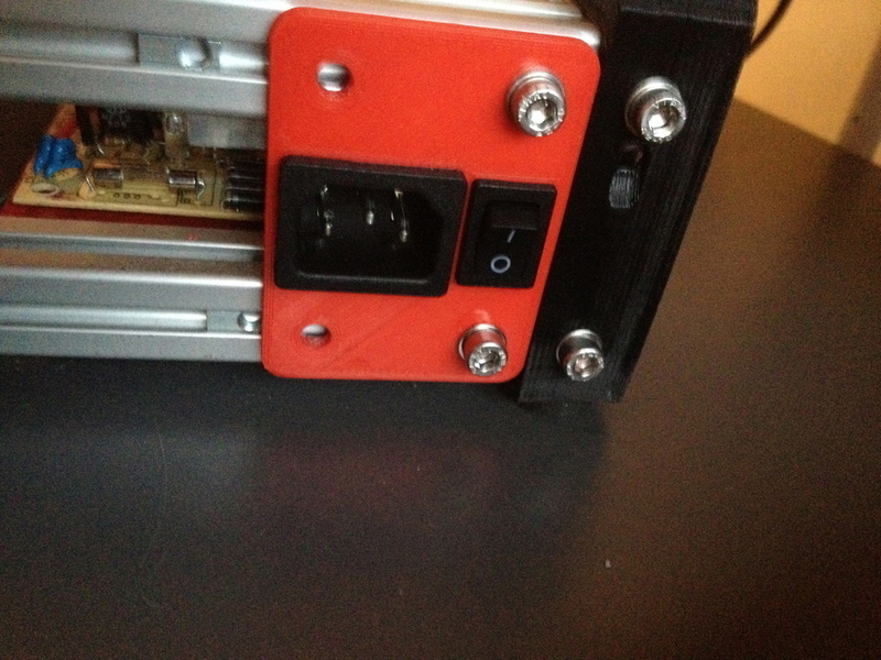 PSU jack and switch panel for MendelMax