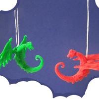 Small Dragon Ornament 3D Printing 948