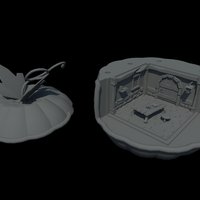 Small medieval setting style cartoon 3D Printing 94812