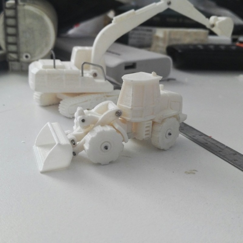 Easy to print Front Loader Model Kit - Pinshape