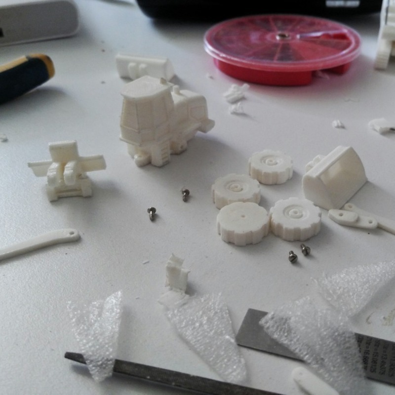 Easy to print Front Loader Model Kit - Pinshape