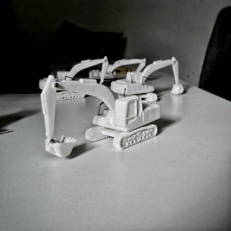 Easy to print Excavator Model Kit