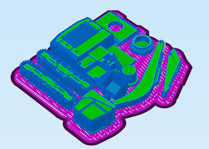 Easy to print Excavator Model Kit 3D Print 94900