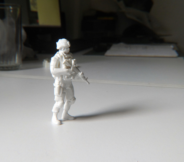 Medium Modern Soldier Escale: 1/24 3D Printing 95000