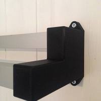 Aluminum Extrusion Towel Rack with 3D printed Brackets - Thumbnail 4