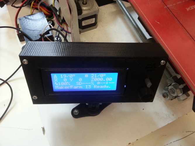 Pivot LCD case for Smart Controller LCD screen 3D Print 95069