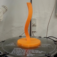 Small Twisted Paper Towel Holder 3D Printing 95076