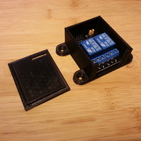 Small Mountable case with lid for 2 channel relay board 3D Printing 95103