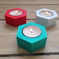 Hexagonal Candle Holder - Thumbnail 3