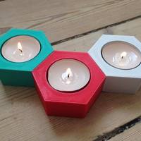 Hexagonal Candle Holder - Thumbnail 4