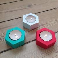 Hexagonal Candle Holder - Thumbnail 6