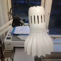 Small Lamp shade for a desk lamp. 2 versions, straight and swirled. 3D Printing 95134