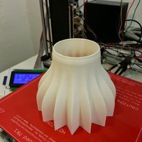 Lamp shade for a desk lamp. 2 versions, straight and swirled. - Thumbnail 4