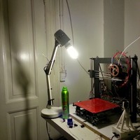 Lamp shade for a desk lamp. 2 versions, straight and swirled. - Thumbnail 6