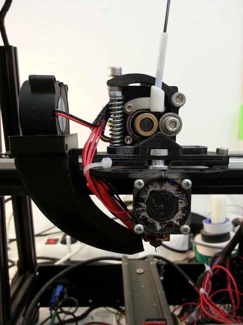 Filament guide for PTFE liner for Mendelmax 2