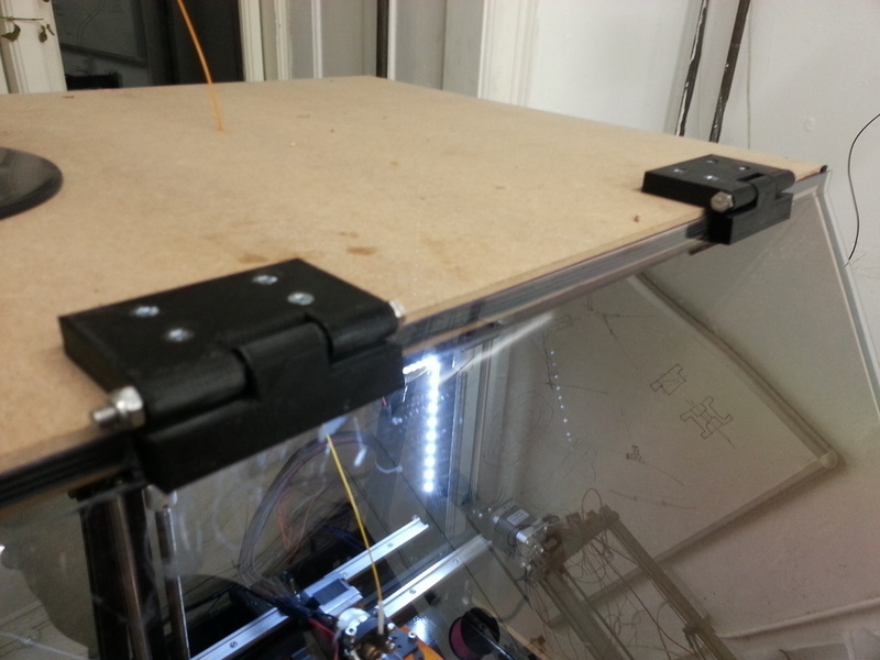 Hinges for 1.6cm MDF enclosure.