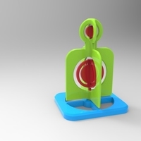 Small bb/pellet  rotating target 3D Printing 95252
