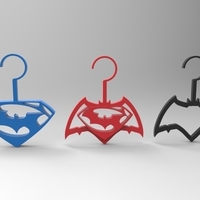 Small batman vs superman hangers 3D Printing 95291