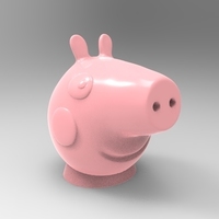 Small peppa pig topper 3D Printing 95299