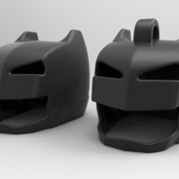Small batman helmet key ring/necklace/earring 3D Printing 95315