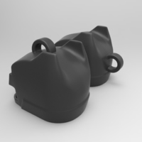 batman helmet key ring/necklace/earring - Thumbnail 2