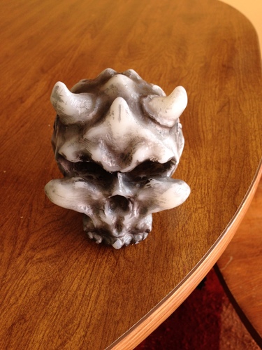 Demon Skull solid art piece 3D Print 95356