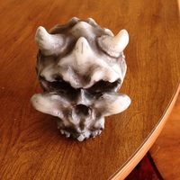 Small Demon Skull solid art piece 3D Printing 95356