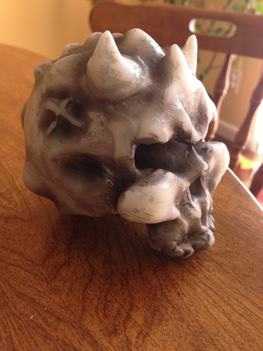 Demon Skull solid art piece 3D Print 95357