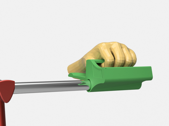Helper grip for bicycle. 3D Print 95442