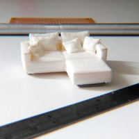 Easy to print L Shaped Couch Sofa - Thumbnail 3