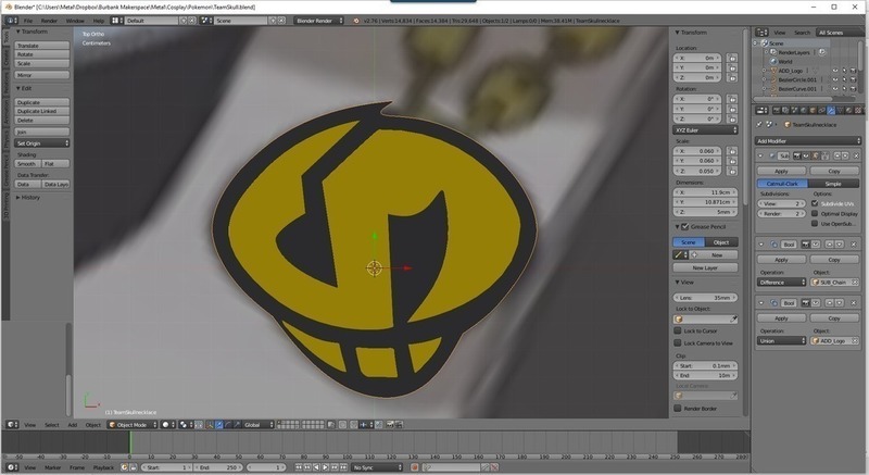 Pokemon Team Skull Necklace